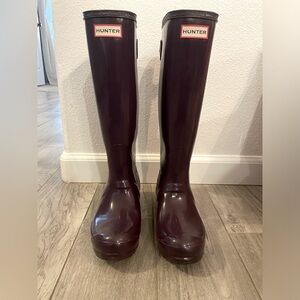 Hunter Original Boots, Adjustable Back w/Hunter boot socks